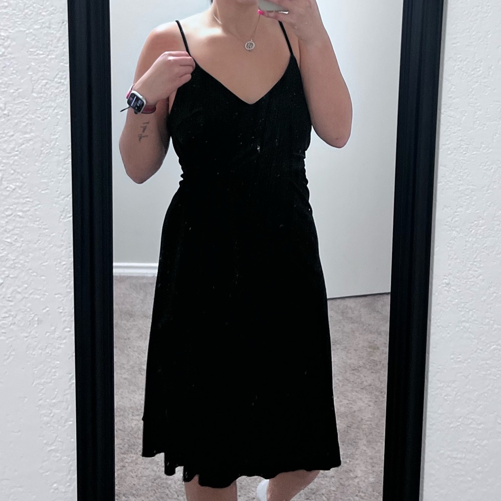 FLEASTYLE velvet midi dress